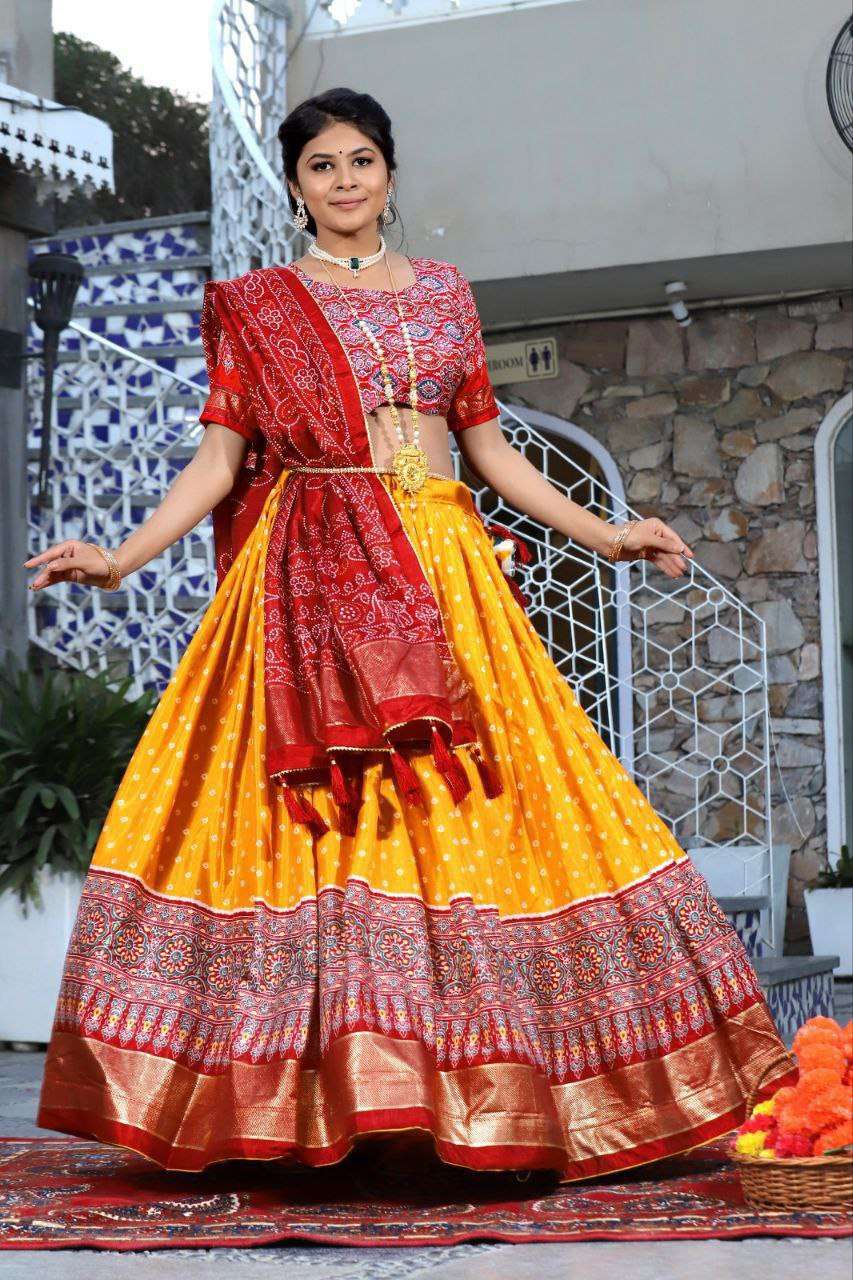 Women's Traditional Bandhani Ghagra Choli with Dupatta ? Navratri & Festive Wear - Image 10